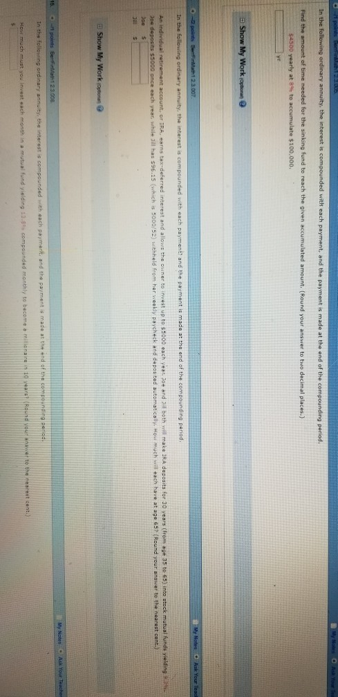 PLEASE ANSWER ALL OR NONE PLEASE! In the the Yor periad Find