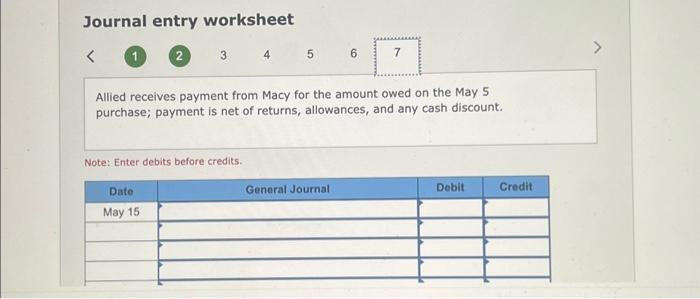 $600 to compensate for the damage. Note: Enter debits before credits. Macy