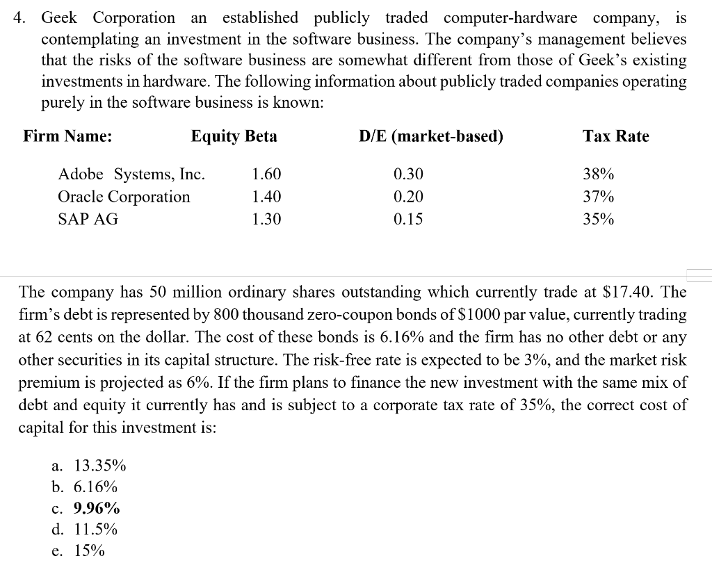  The answer is C. Please show detailed calculation process, thanks. 4.