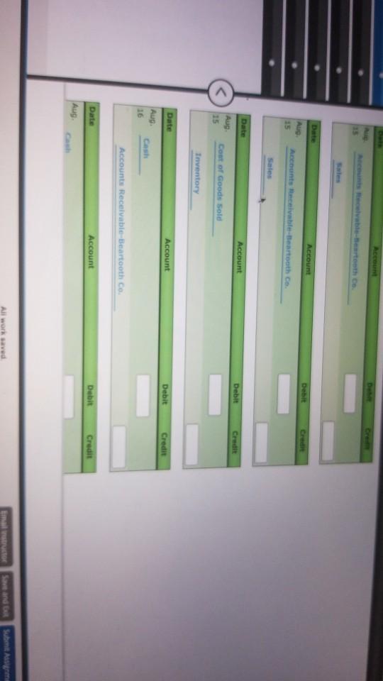 to Beartooth Co., $47,200, terms FOB destination, 2/15/eom. The cost of the