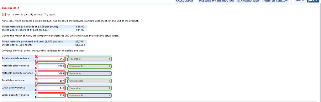  Exercise 25-7 Your answer is partially correct. Try again. Nona Inc.,