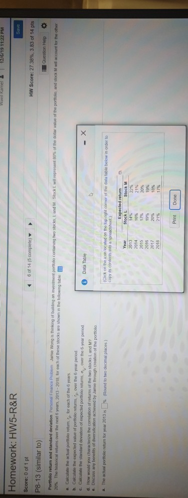  please solve all Wael Ramel | 12/6/19 11:22 PM Save Homework: