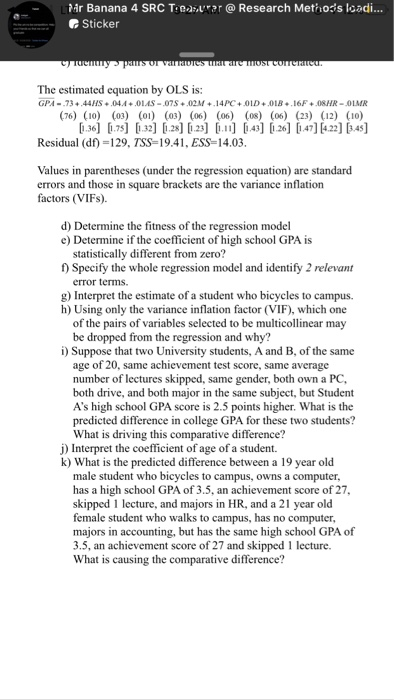 The University Secretary Wants to determine how University grade GPA (highest being