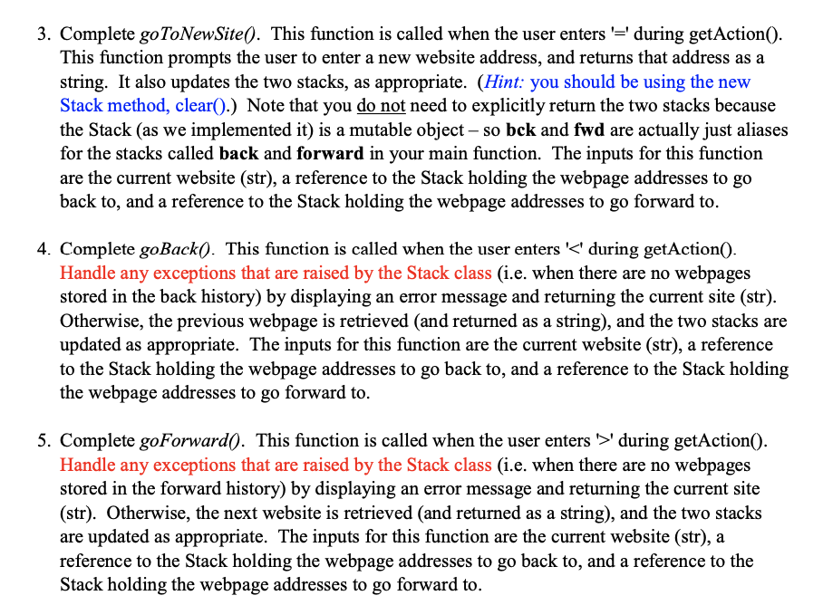 1. Download and save stack.py from eClass. This file contains implementation #2