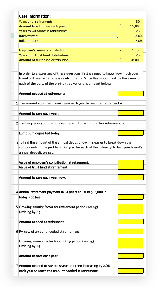  BUS 622 Case Study - Week 4 Case Information: Years until