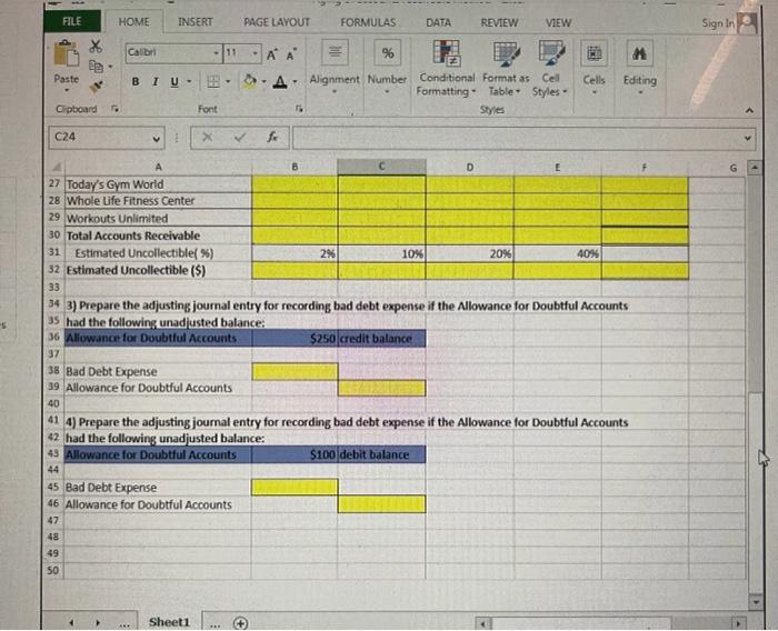 FILE HOME INSERT PAGE LAYOUT FORMULAS DATA REVIEW VIEW Sign in Calibri
