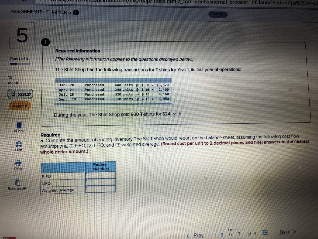  con=con&external_browser=0&launchUrl=https%253A%2 ASSIGNMENTS - CHAPTER 5 i 5 Required Information [The following