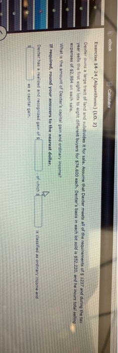 large tract of land and subdivides it for sale. Assume that Dexter