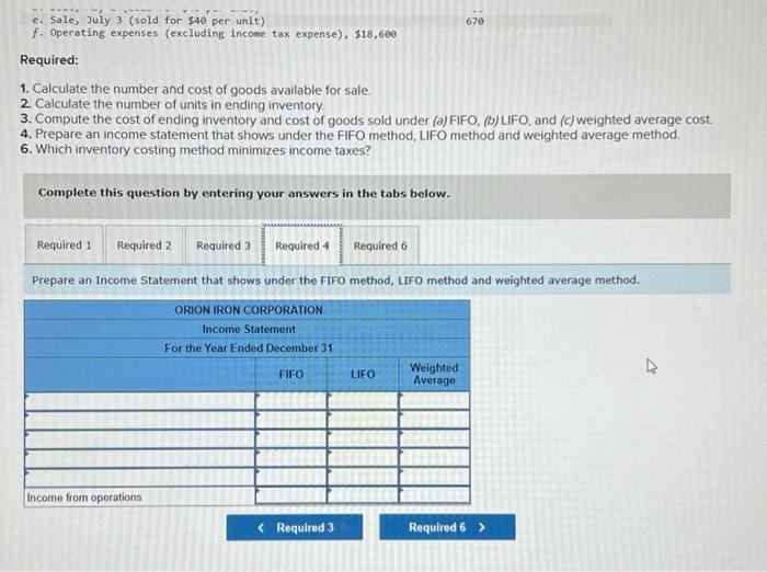 units purchased and sold throughout each year but applies its inventory costing