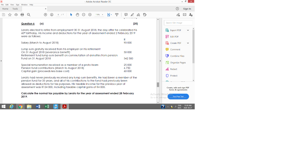  Adobe Acrobat Reader DC File Edt View Sign Window Help Home