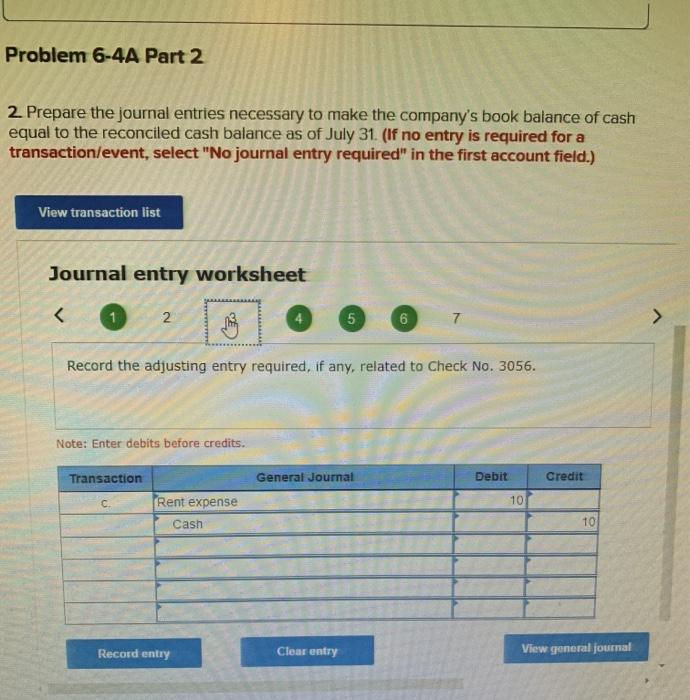 anything. Thank You, I always leave good reviews! Required information Problem 6-4A