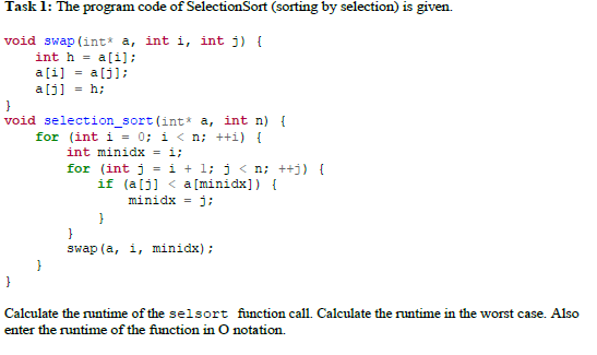  Task 2: The following section of a list implementation is given.