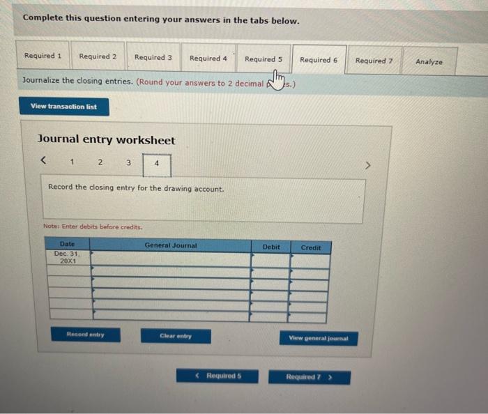 ledger contained the accounts and balances shown below: The data needed for