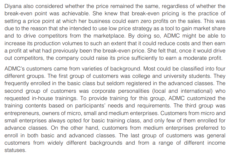 its pricing strategy for video internet market training. 1.Determine the basic training