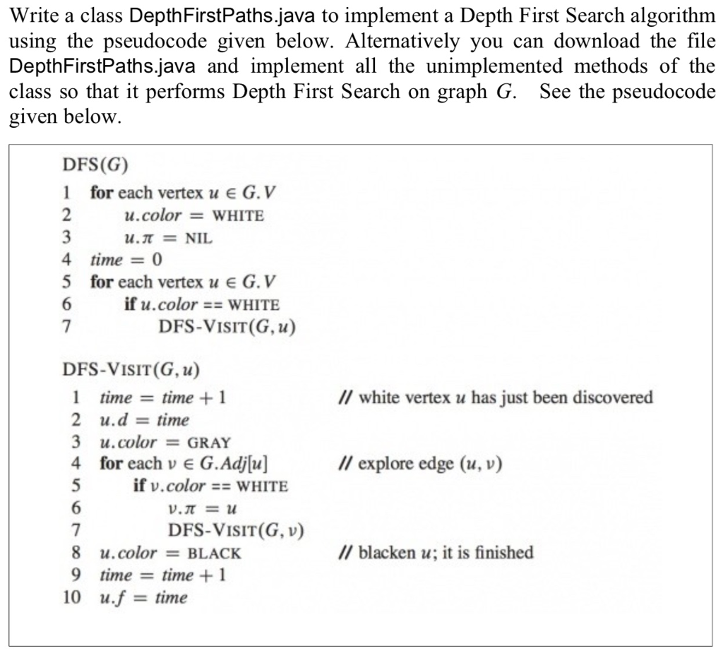  DepthFirstPaths.java public class DepthFirstPaths { private boolean[] marked; // marked[v] =