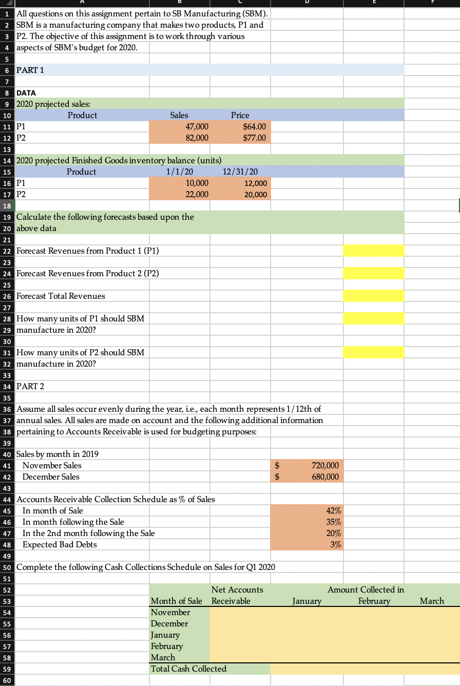 Four Part Question - PART ONE AND TWO PART THREE AND FOUR