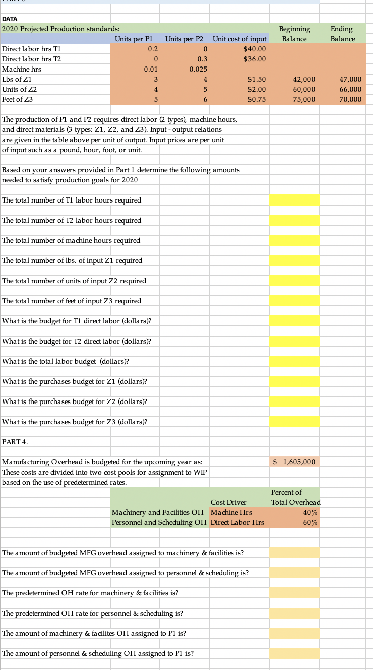 1 All questions on this assignment pertain to SB Manufacturing (SBM). 2