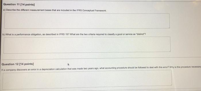  Question 11 [14 points) a) Descnbe the different measurement bases that