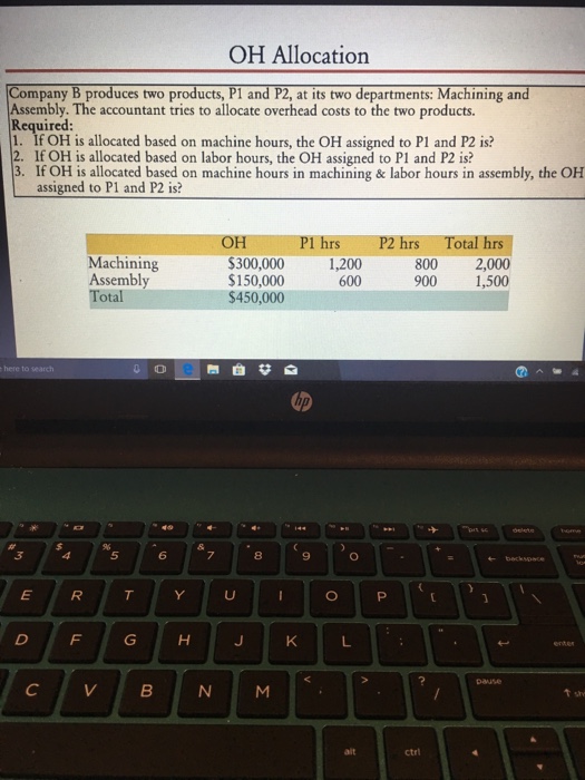 labor hours c. Job #102-350 hrs WIP #102 Beg, Bal. Material $2,450