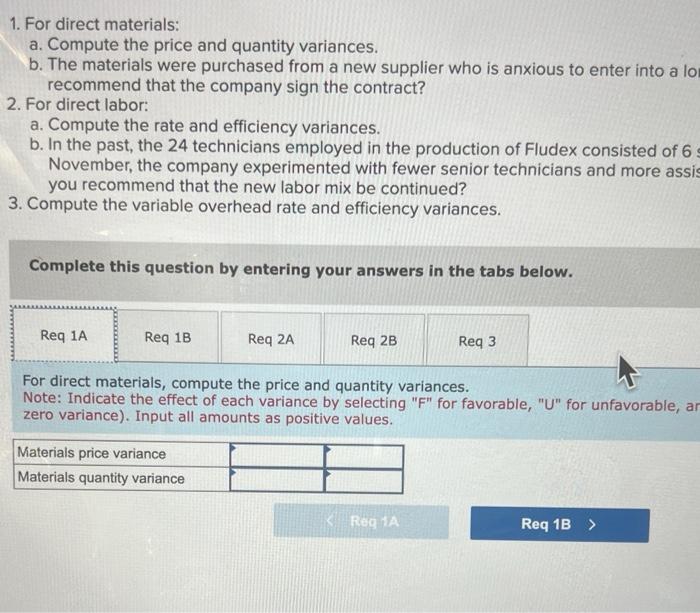 Incorporated, produces various chemical compounds for industrial use. One compound, called Fludex,