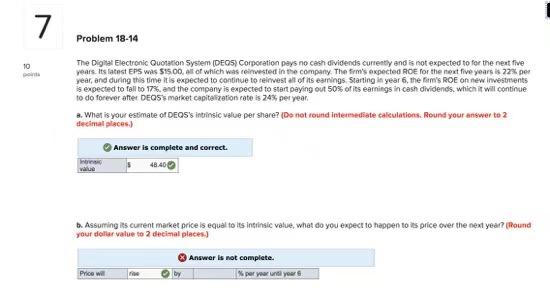 please answer all rest part 7 Problem 18-14 10 The Digital Electronic