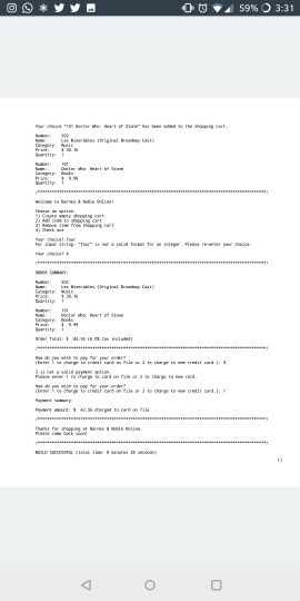 a Java application that implements an online store complete with shopping cart