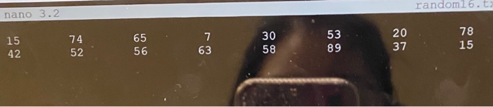 19, 88, 75, 61, 98 and the quick sort is supposed to