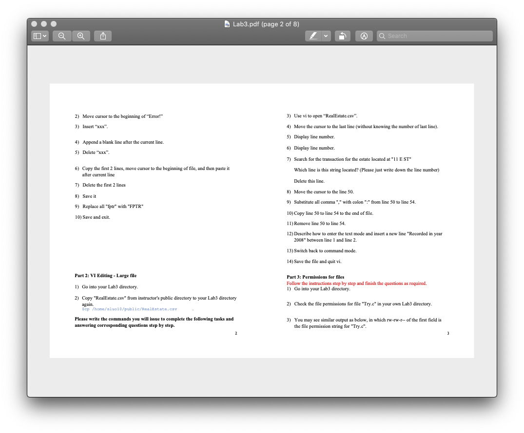 the output 11) Use chmod with an octal number to let all