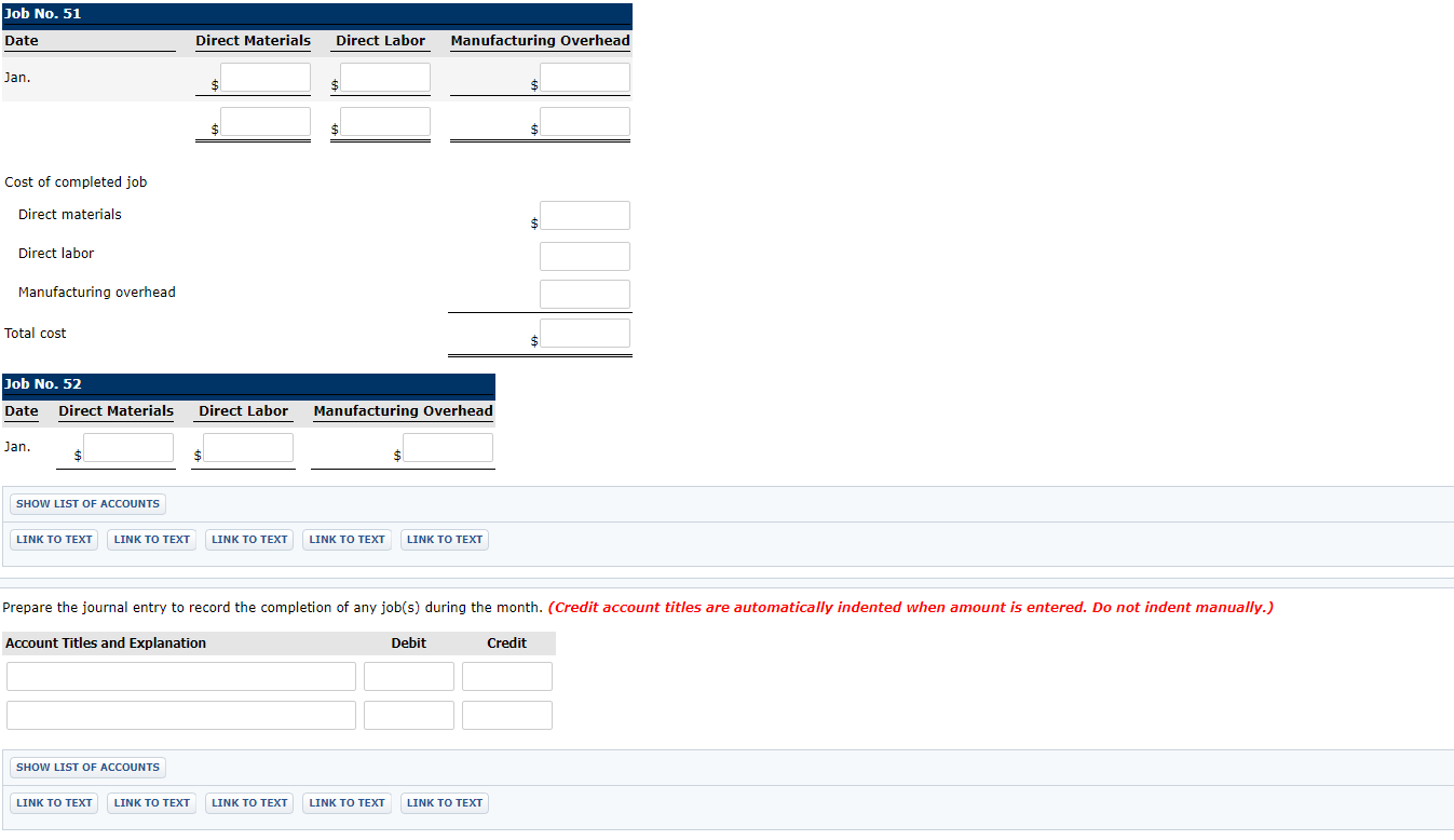 the basis of direct labor costs. On January 1, 2020, Job 50
