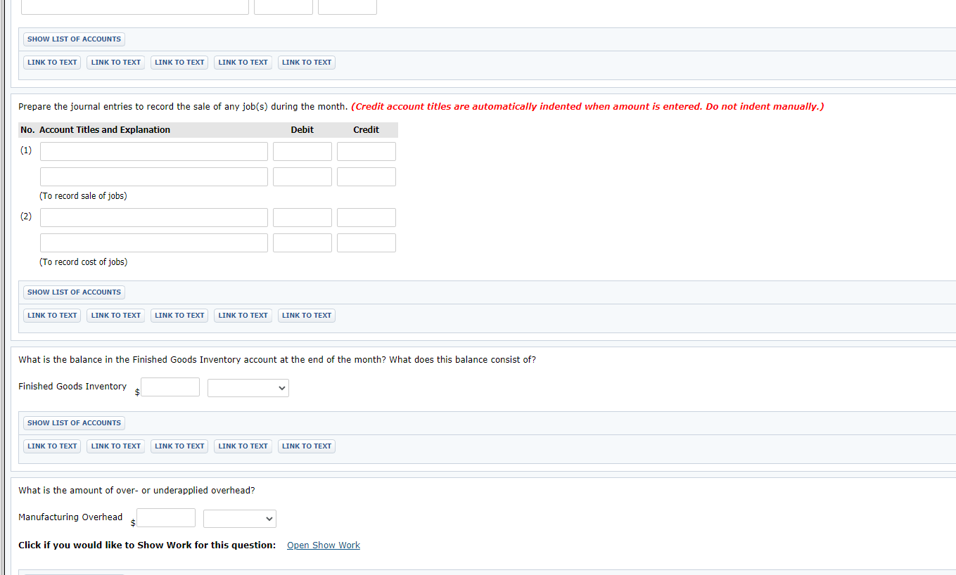 was the only job in process. The costs incurred prior to January