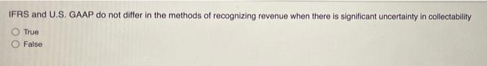  IFRS and U.S. GAAP do not differ in the methods of