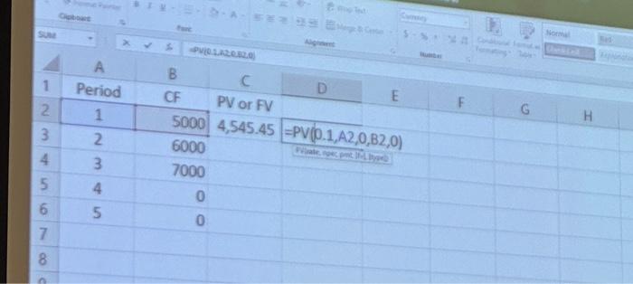 construct a timeline for each problem in Excel. The timeline must include
