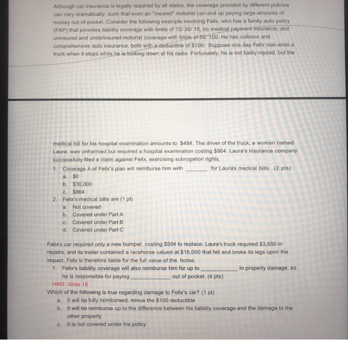 fill in the blank. Karen's home has a replacement value of $300,000,