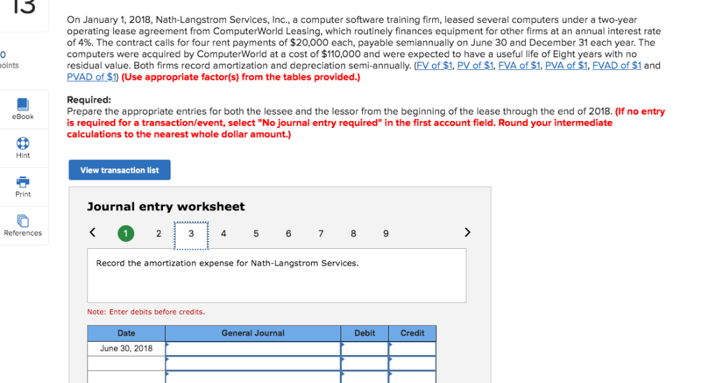 Leasing, which routinely finances equipment for other firms at an annual interest