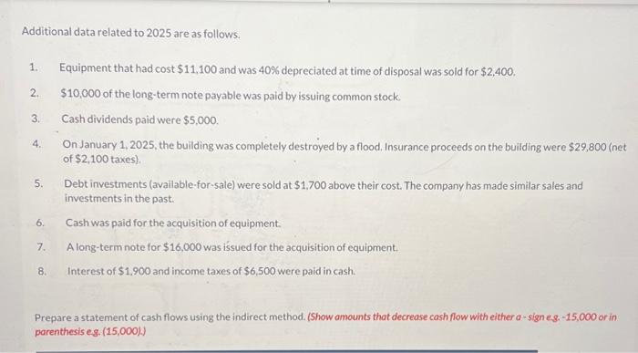 doubtful accounts & $2,900 & $4,500 \\ Accumulated depreciation-equipment & 2,100 &