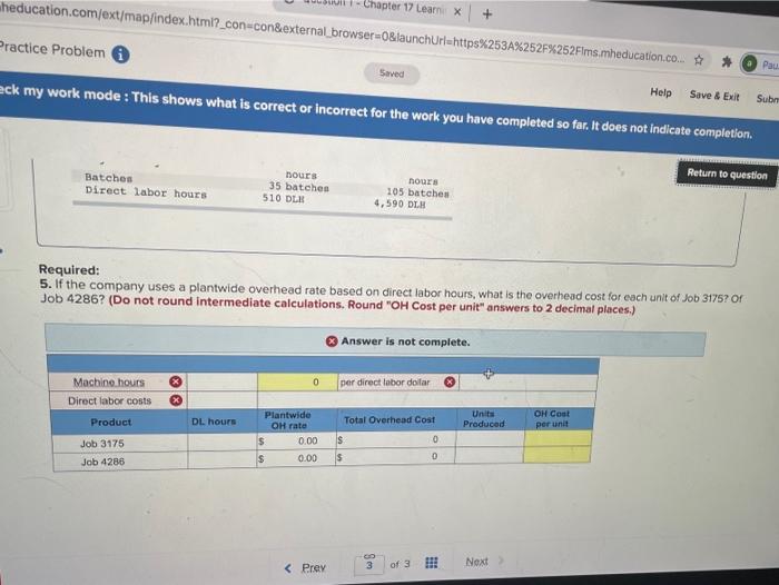 the work you have completed so far. It does not indicate Help