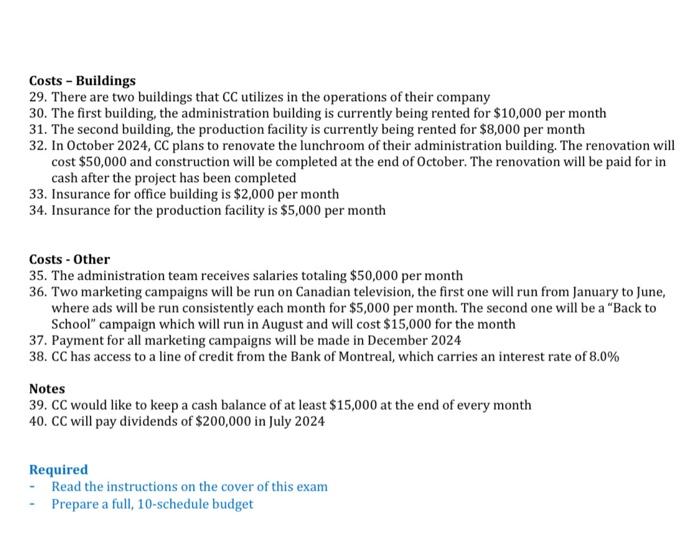 department of Crayola Canada (CC). The Crayon Department in Canada will begin