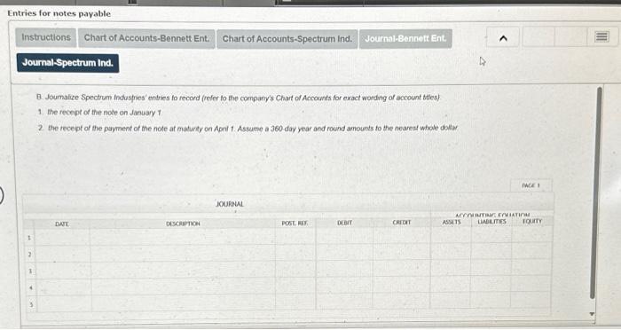 the payment of the note at maturity Assume a 360-day year hart