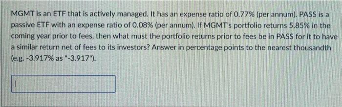  MGMT is an ETF that is actively managed. It has an