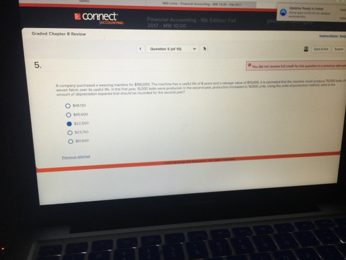 4. You did not receive full credit for this queation in a