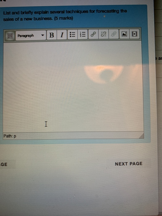  List and briefly explain several techniques for forecasting the sales of