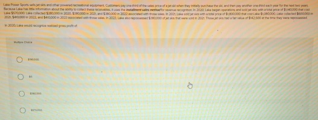 as it is multiple choice, And please answer the FULL- Question if