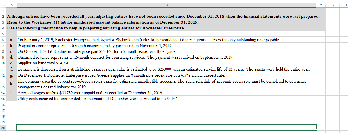 C D E 2 Although entries have been recorded all year,