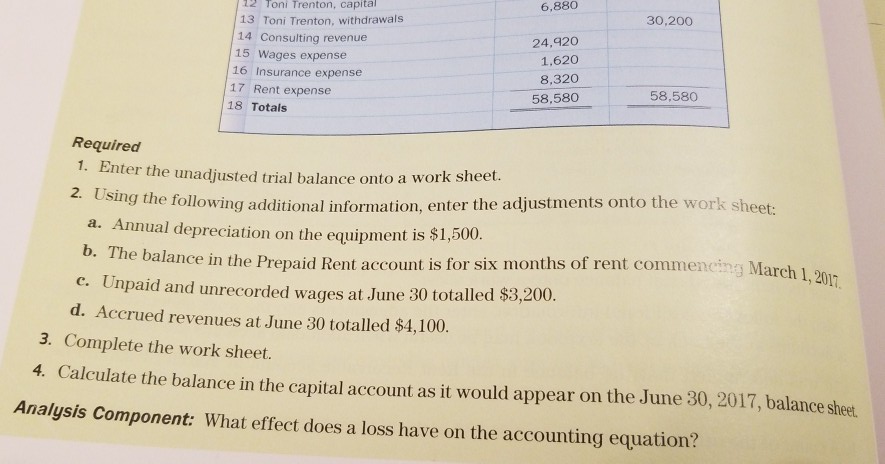 $67,380 Problem 4-2A CHECK FIGURE: 3. Adjusted trial balance columns 67- Th
