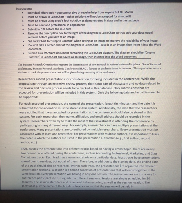  . . Instructions: Individual effort only - you cannot give or