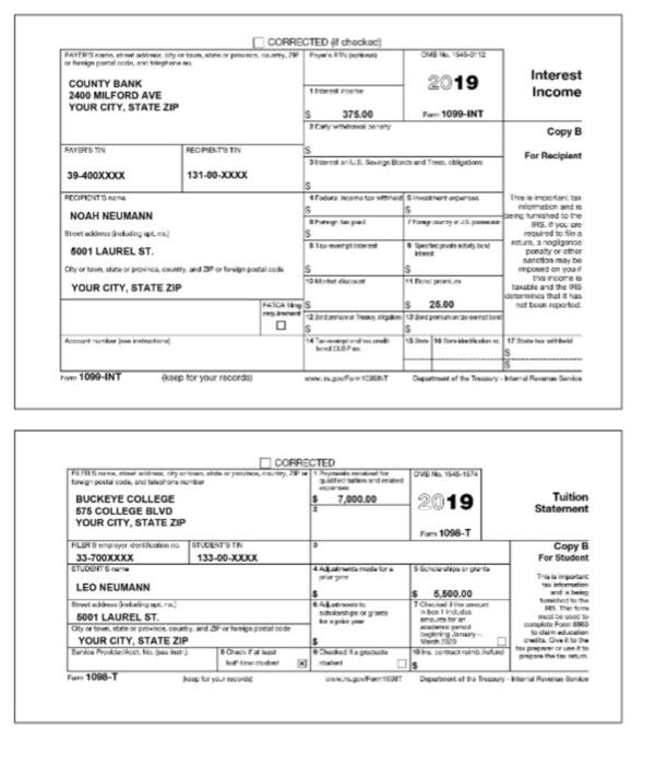 felony drug conviction. His 2018 Form 1098 -T did not have an