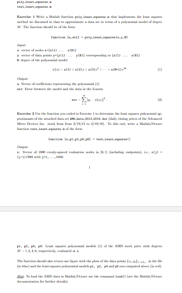 The following is the data set AMD, which is a dta