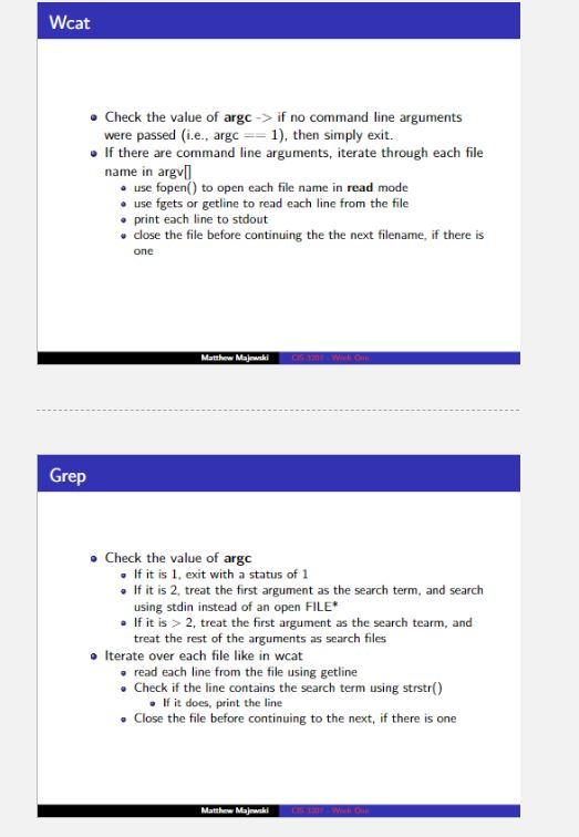  Each should compile successfully when compiled with the -Wall and -Werror