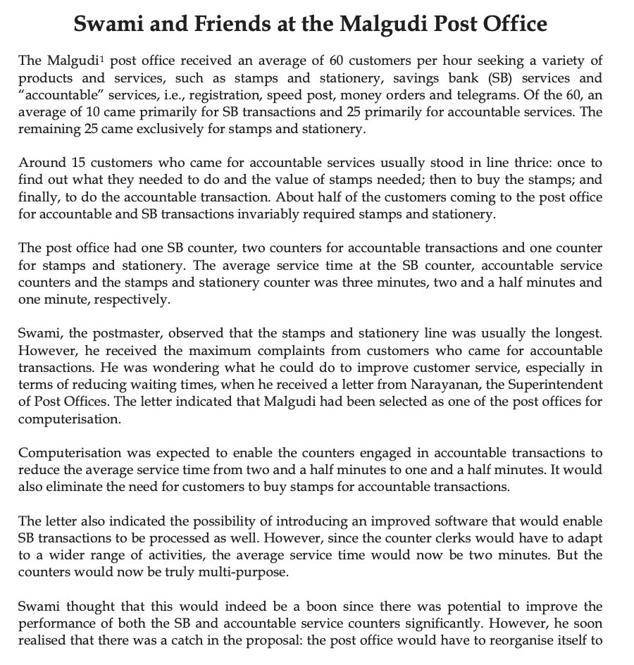  Problem 2 Consider the case where the computerization described in paragraph