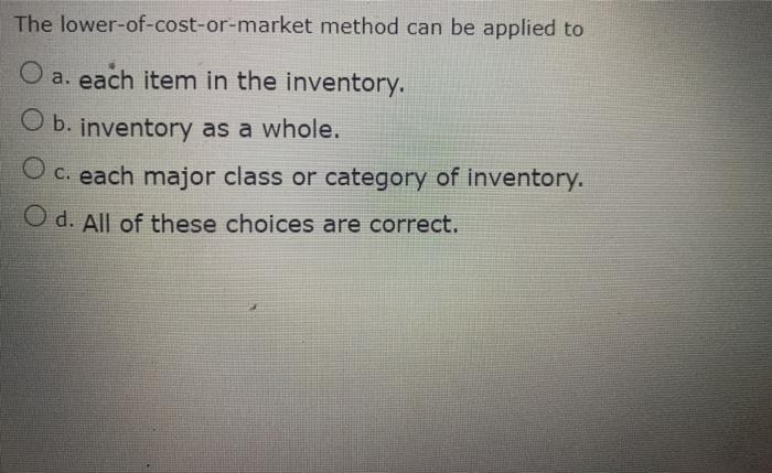 is somewhere between possible high and low costs (prices using traditional costing